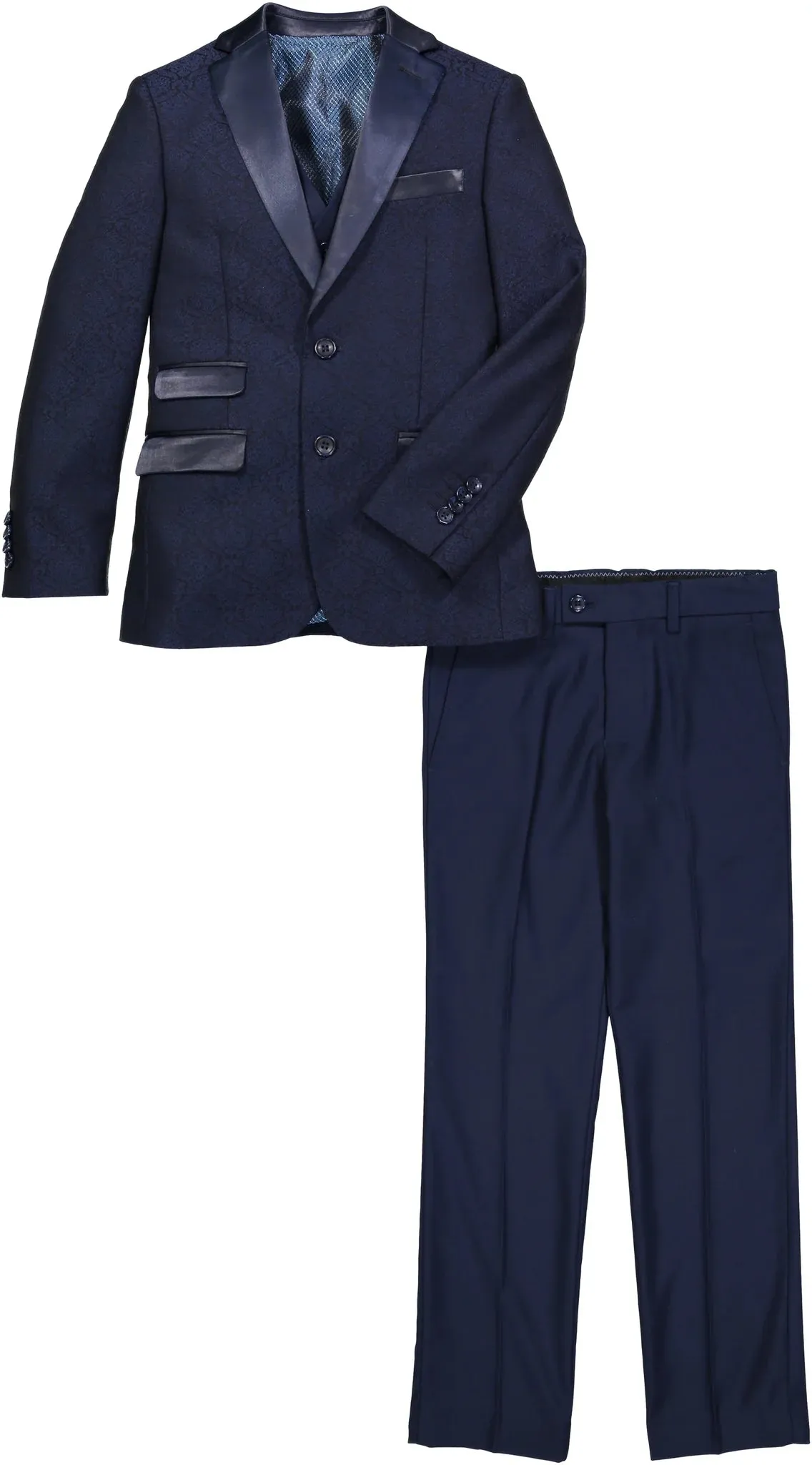 AKST2062 - Suit with Satin Collar