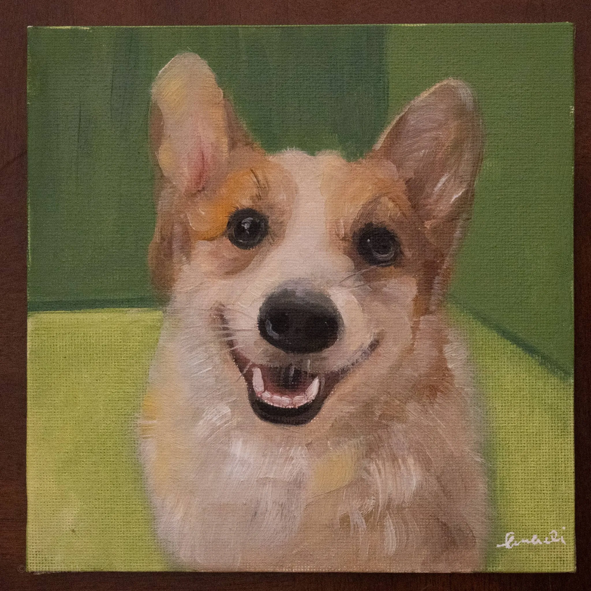 Custom Pet Portrait ~ 8x8"