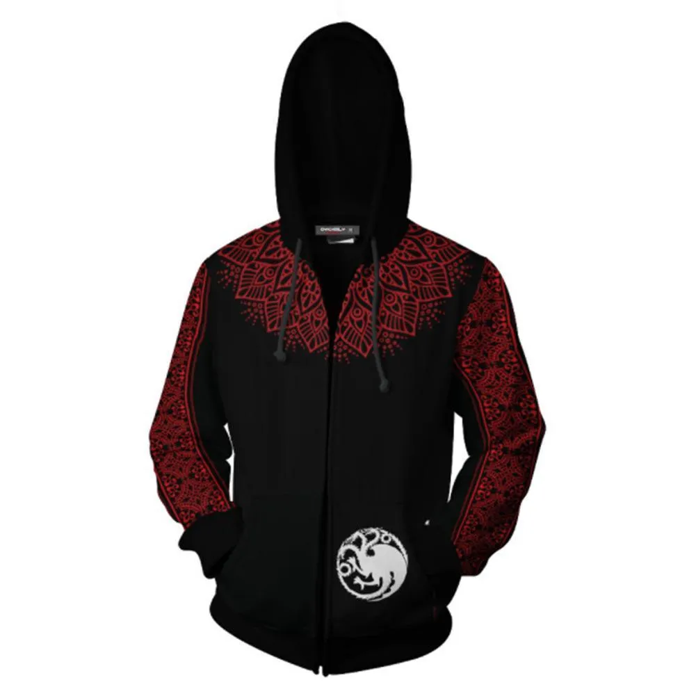 Game of Thrones - Targaryen Dragon Sigil Bold Print - Hoodie
