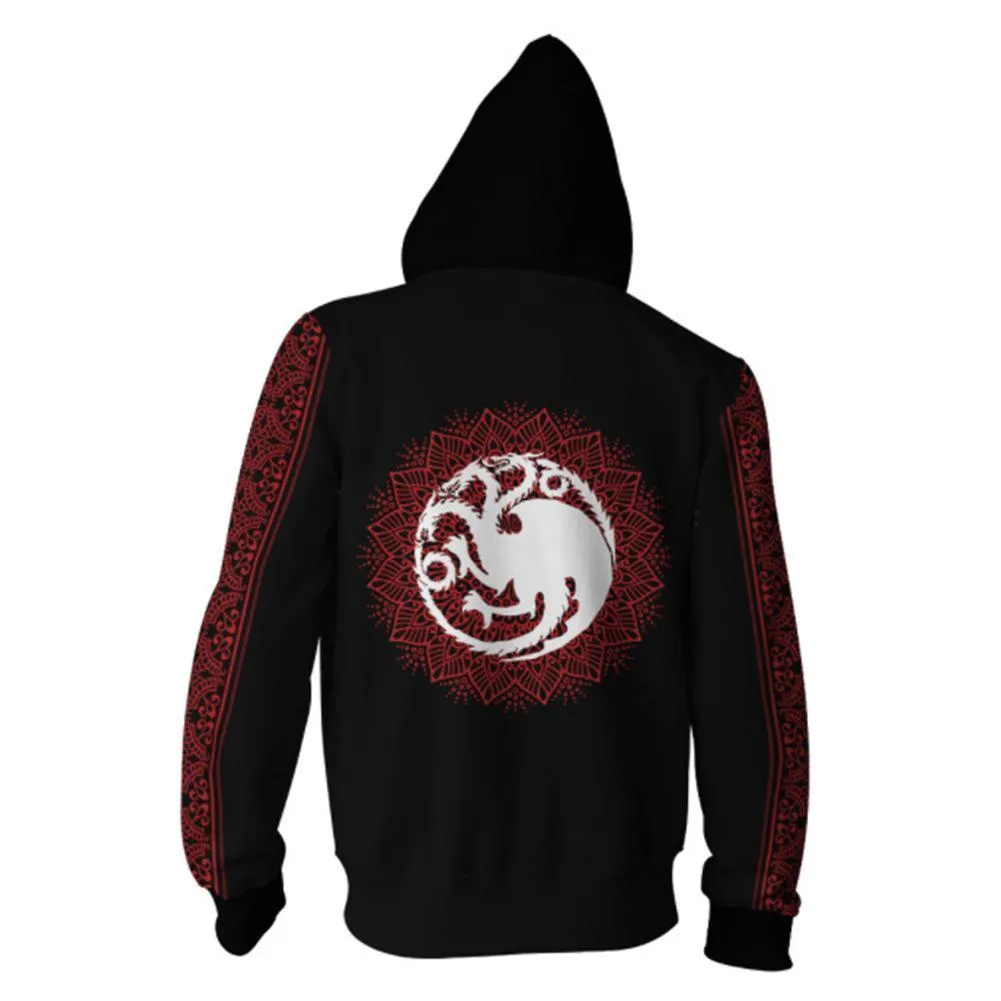 Game of Thrones - Targaryen Dragon Sigil Bold Print - Hoodie