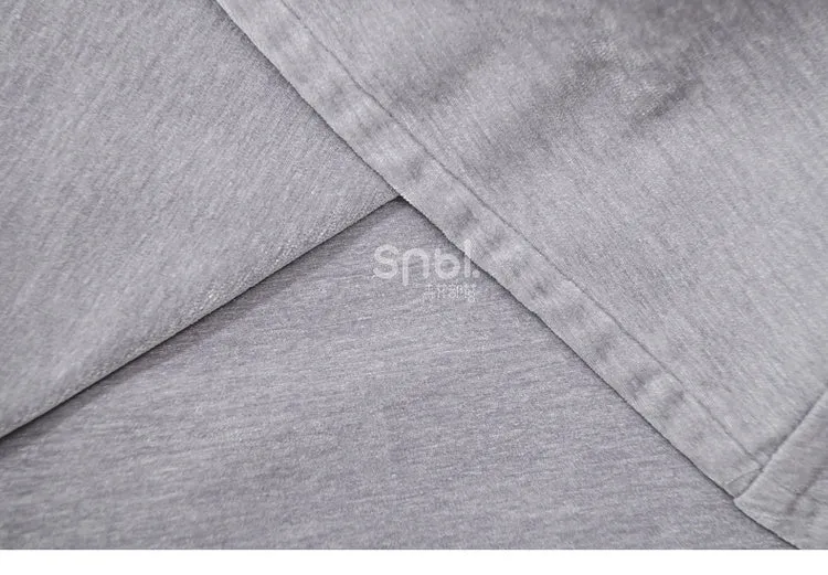 Grey Cheongsam Style Banded Collar Long Sleeves Top