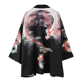 Japanese White Dragon Kimono
