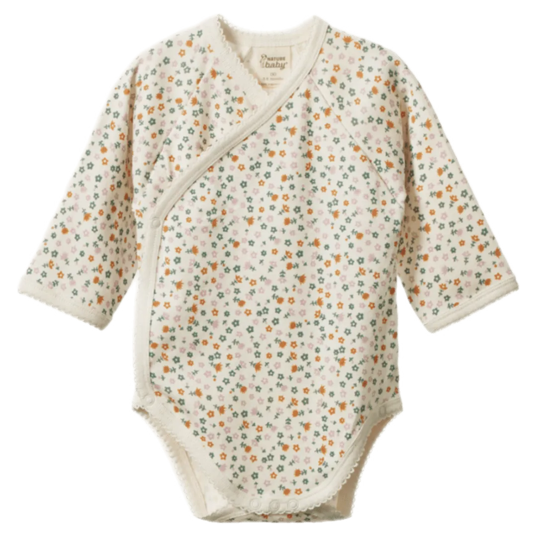 Long Sleeve Kimono Bodysuit - Pollyanna