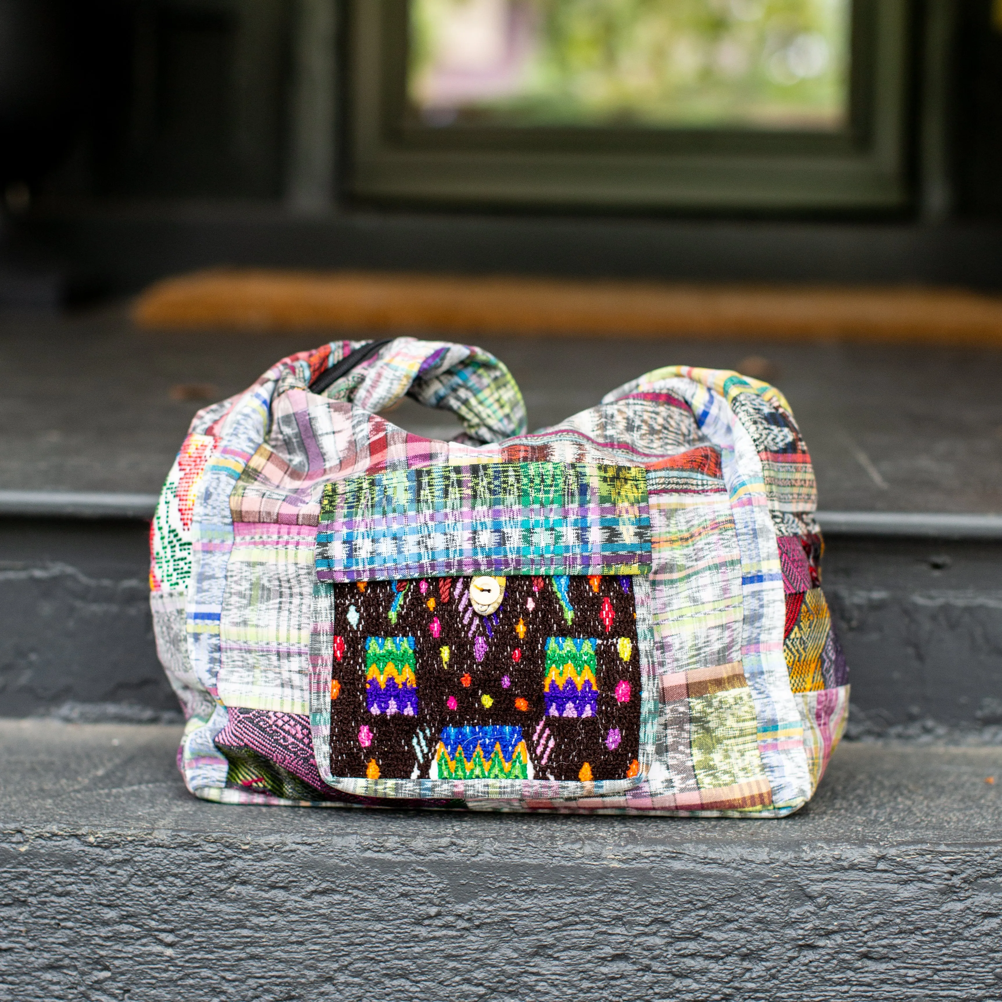 Upcycled Huipile Patch Purse